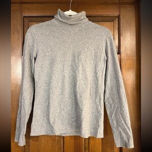 Tweeds Gray Turtleneck Top